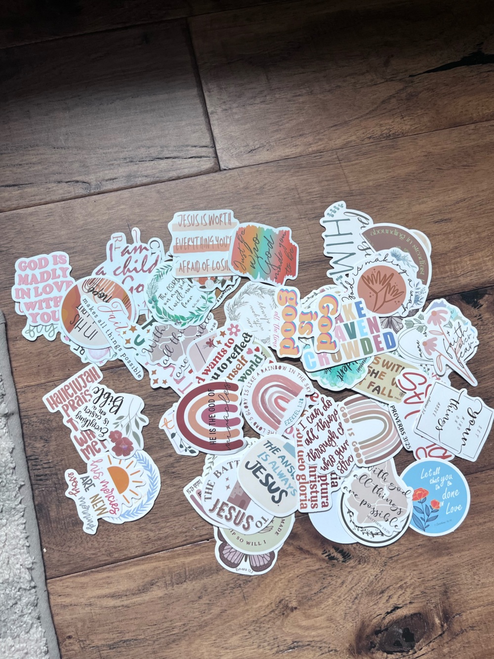 Christian Stickers- Pack of 16